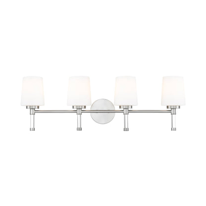 Henri Bath Vanity Light in Brushed Nickel (4-Light).
