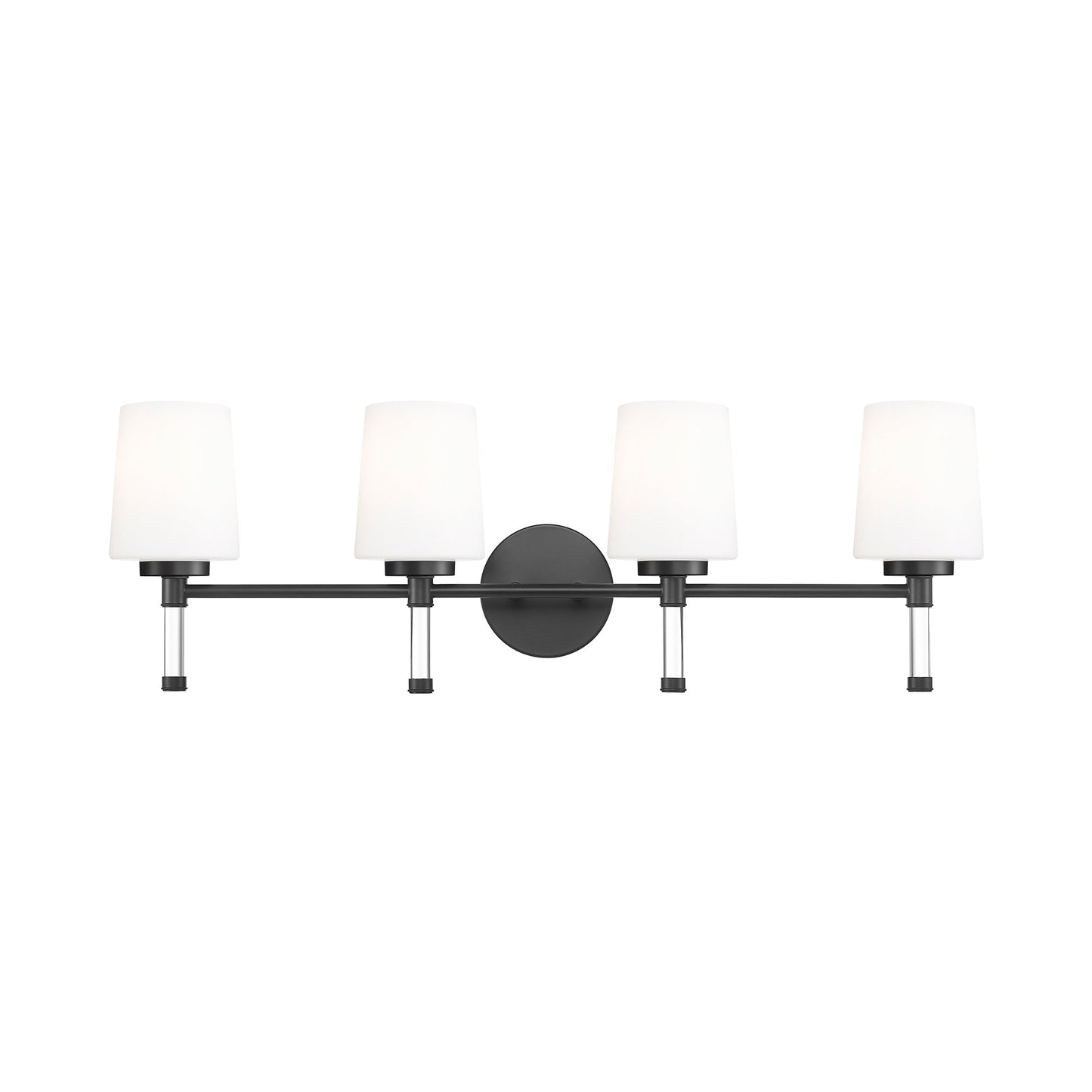 Henri Bath Vanity Light in Matte Black (4-Light).