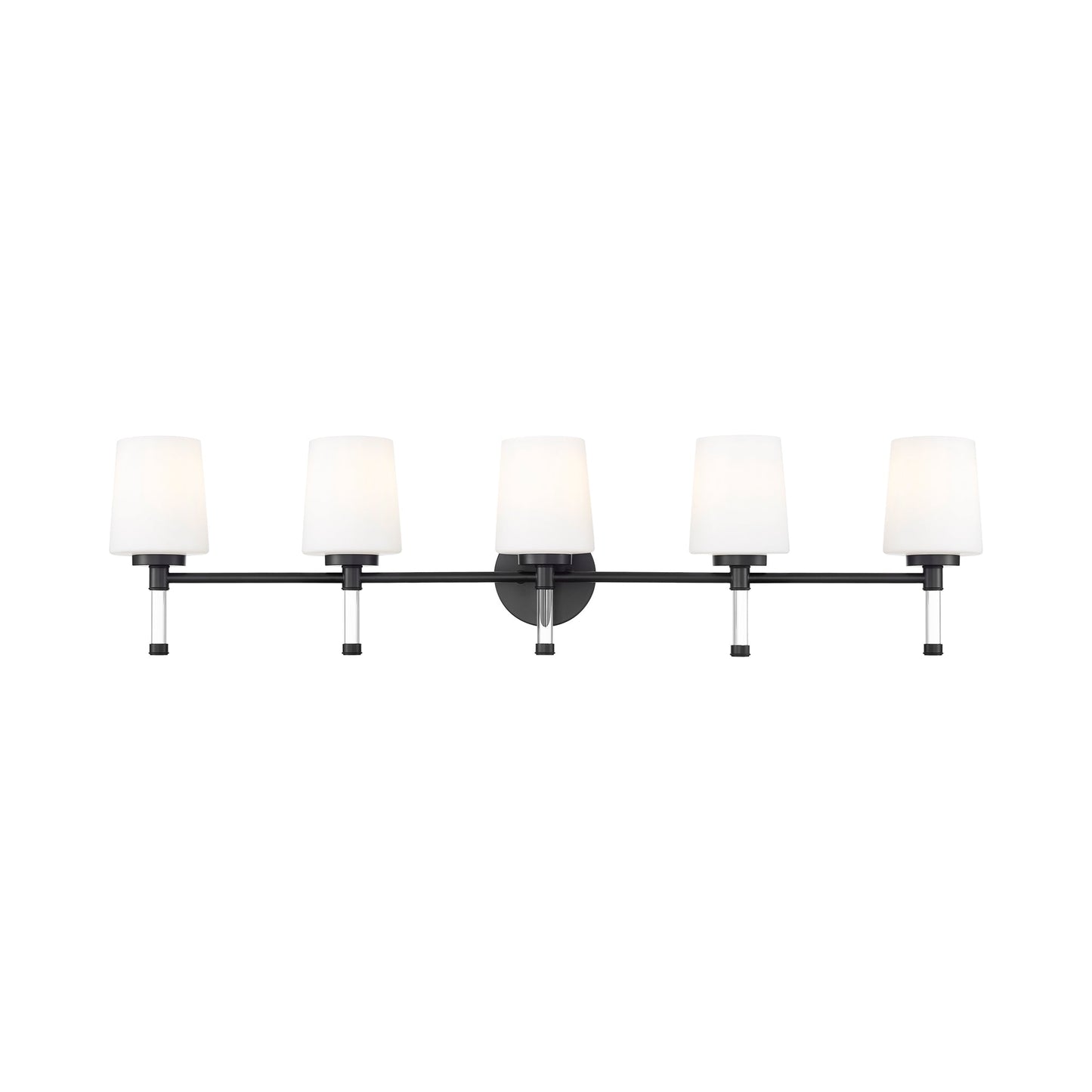 Henri Bath Vanity Light in Matte Black (5-Light).