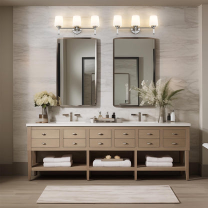 Henri Bath Vanity Light in bathroom.