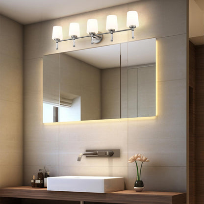 Henri Bath Vanity Light in bathroom.