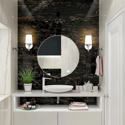 Henri Bath Wall Light in bathroom.