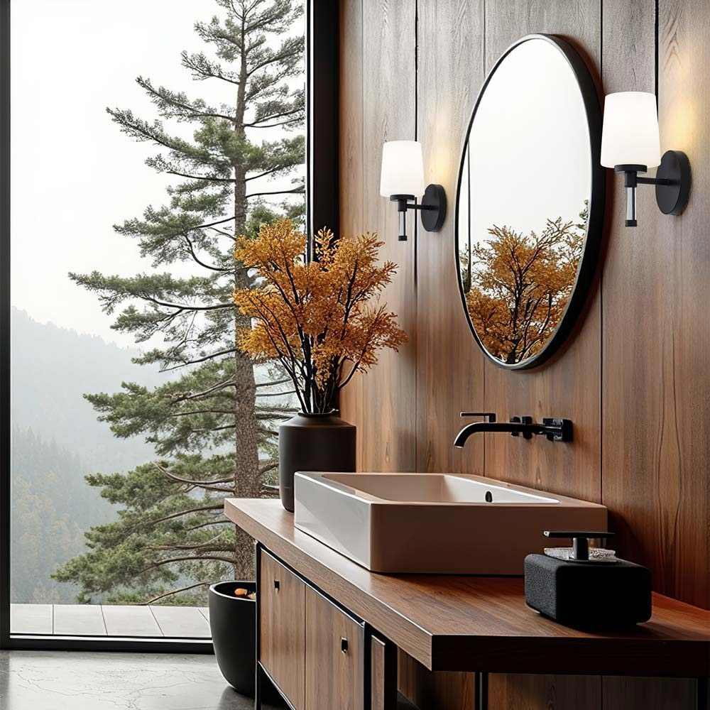Henri Bath Wall Light in bathroom.