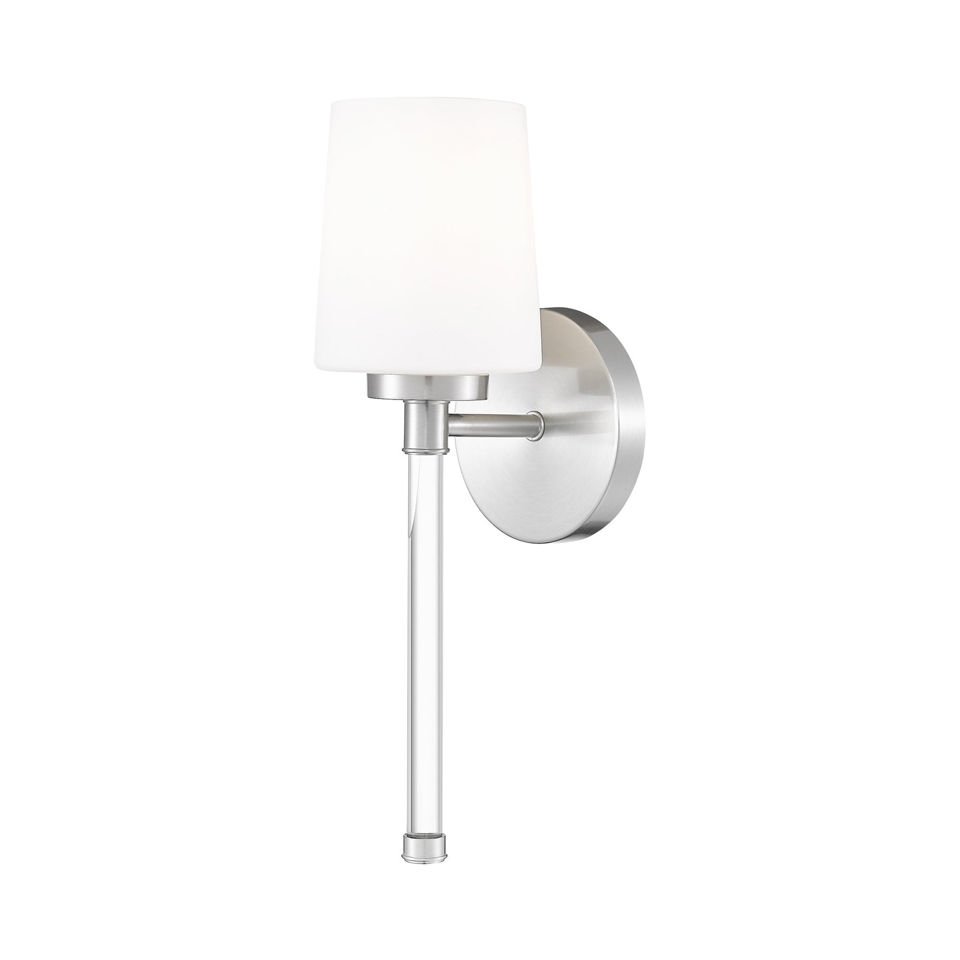 Henri Wall Light in Brushed Nickel.