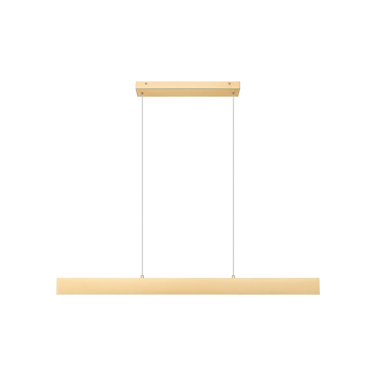Hudson Linear LED Chandelier in Gold (45-Inch).