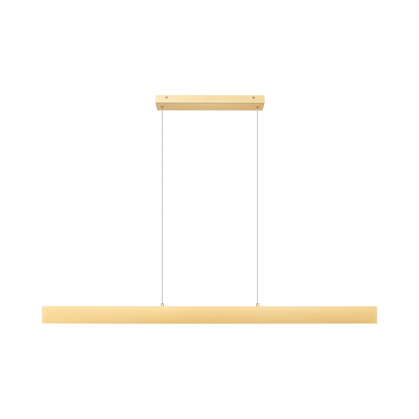 Hudson Linear LED Chandelier in Gold (55-Inch).