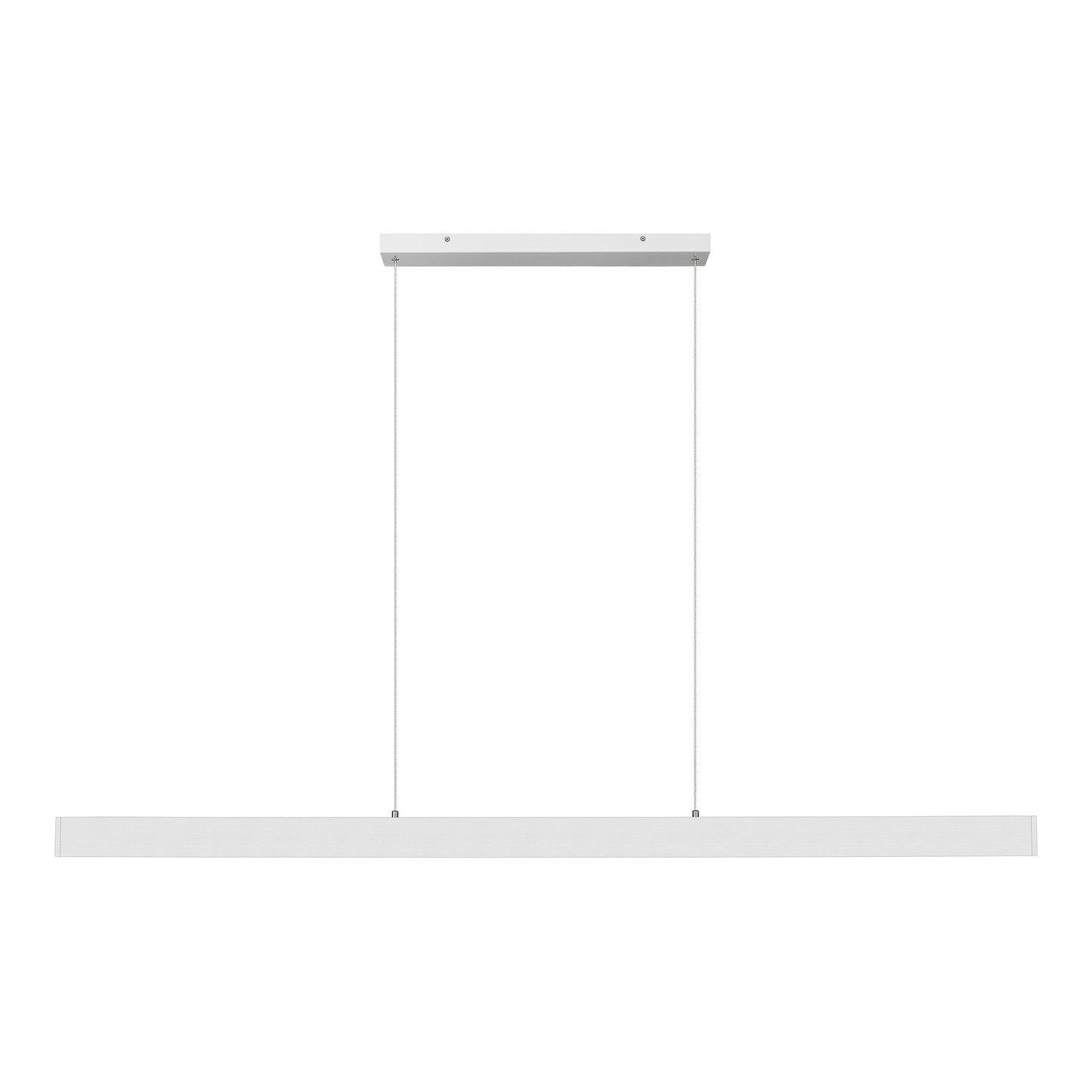 Hudson Linear LED Chandelier in Brushed Nickel (72-Inch).