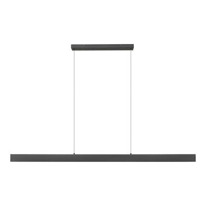 Hudson Linear LED Chandelier in Matte Black (72-Inch).