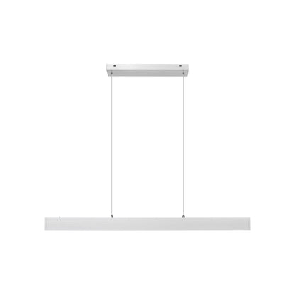 Hudson Linear LED Chandelier in Brushed Nickel (45-Inch).
