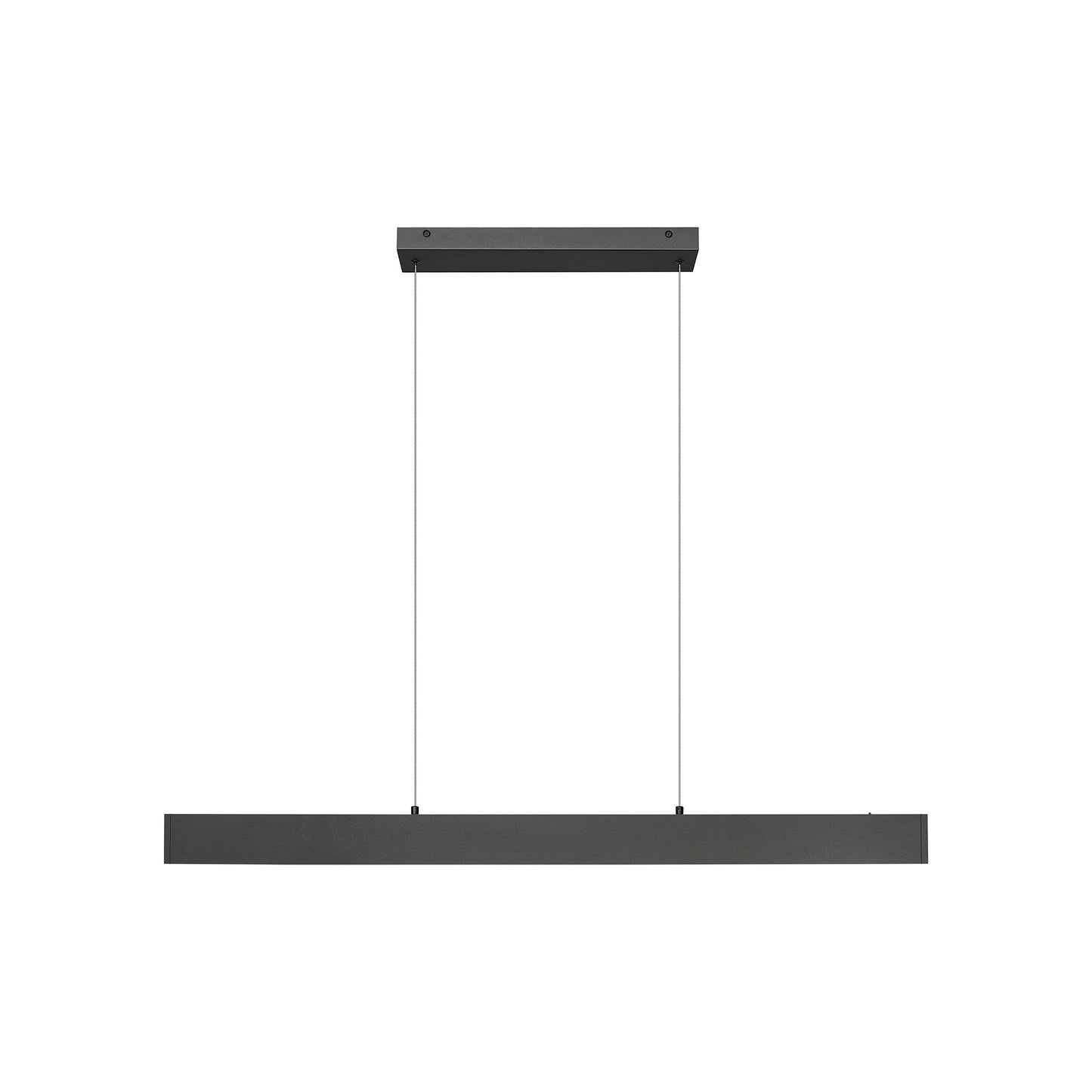 Hudson Linear LED Chandelier in Matte Black (45-Inch).