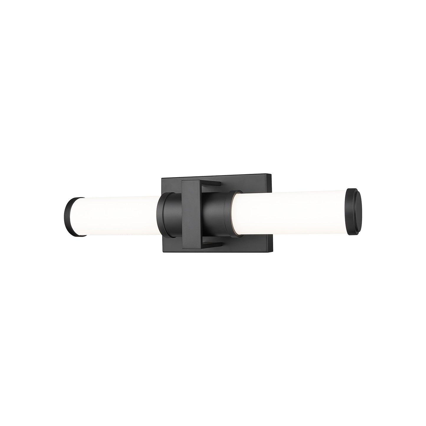 Idris LED Bath Vanity Light in Matte Black (18.5-Inch).
