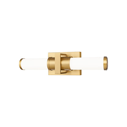 Idris LED Bath Vanity Light in Modern Gold (18.5-Inch).