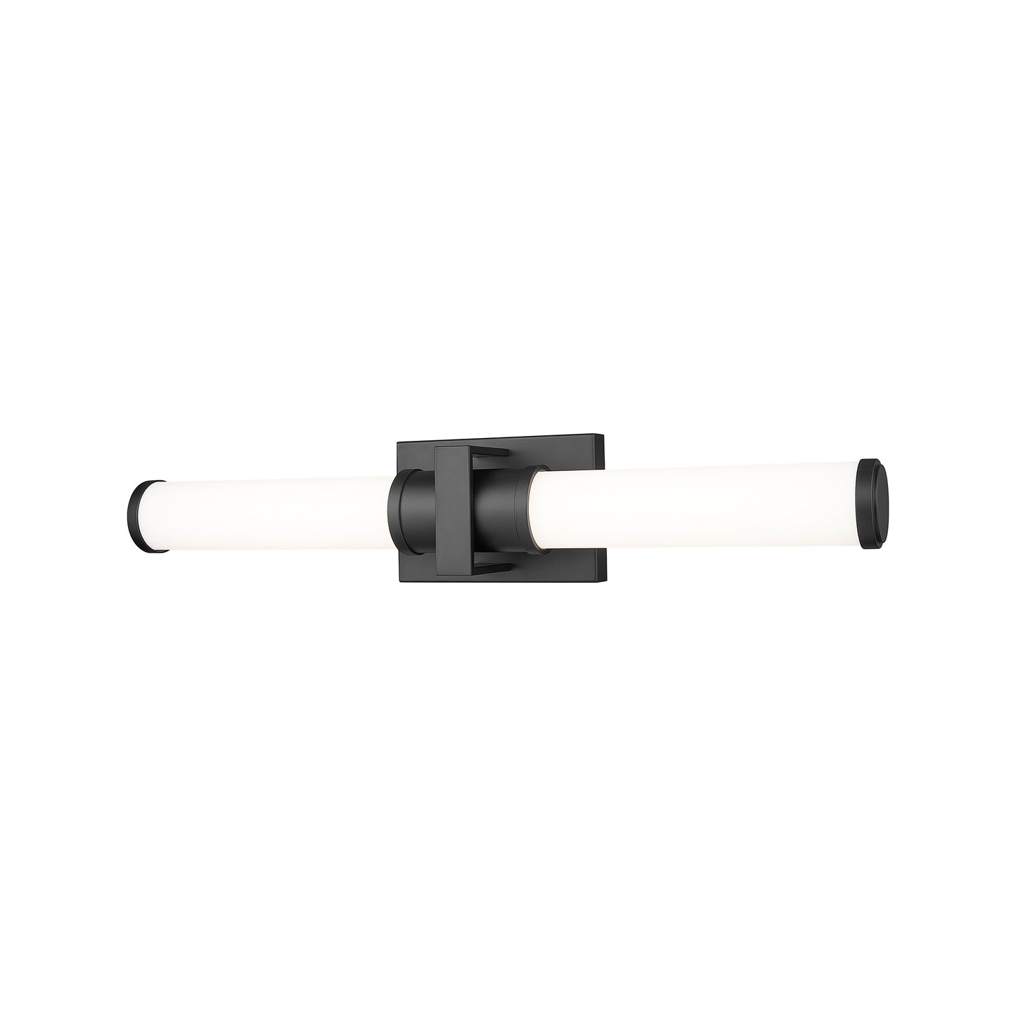 Idris LED Bath Vanity Light in Matte Black (25.5-Inch).