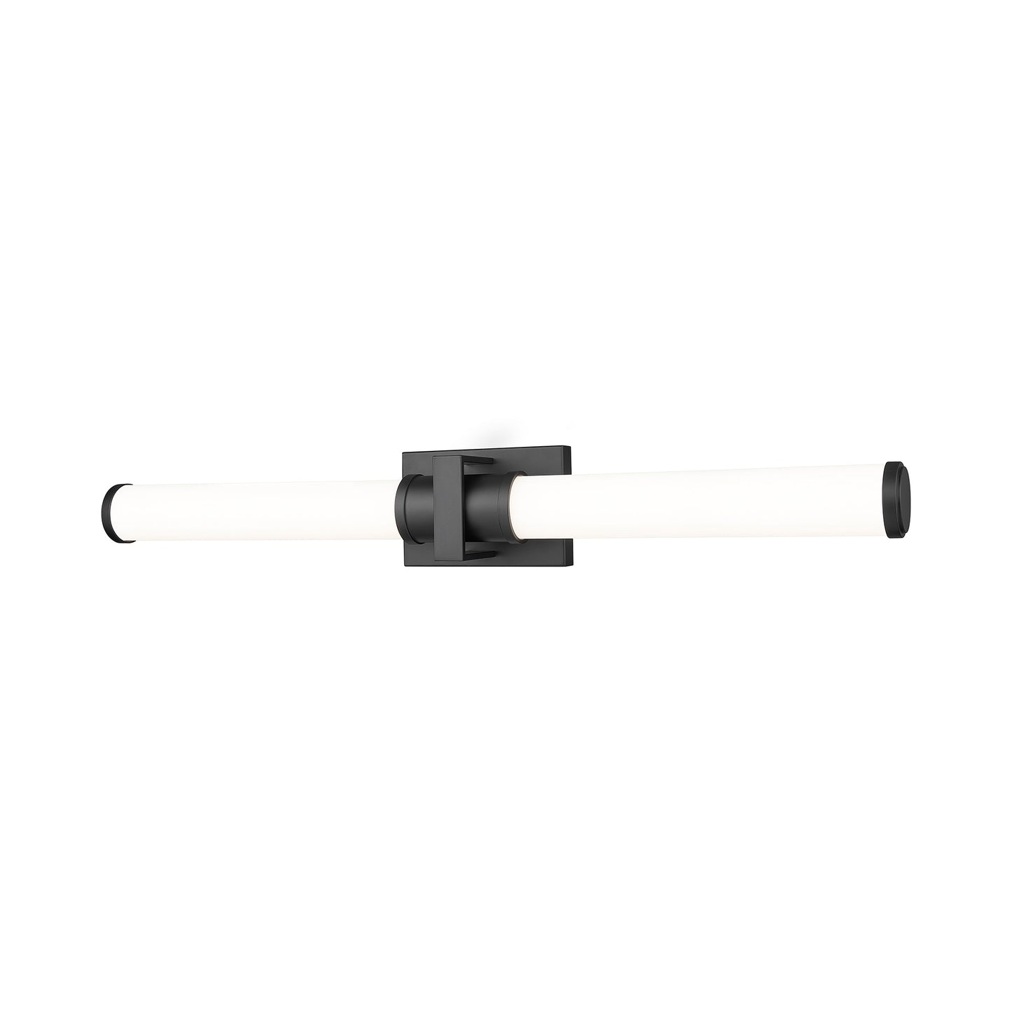 Idris LED Bath Vanity Light in Matte Black (32.5-Inch).