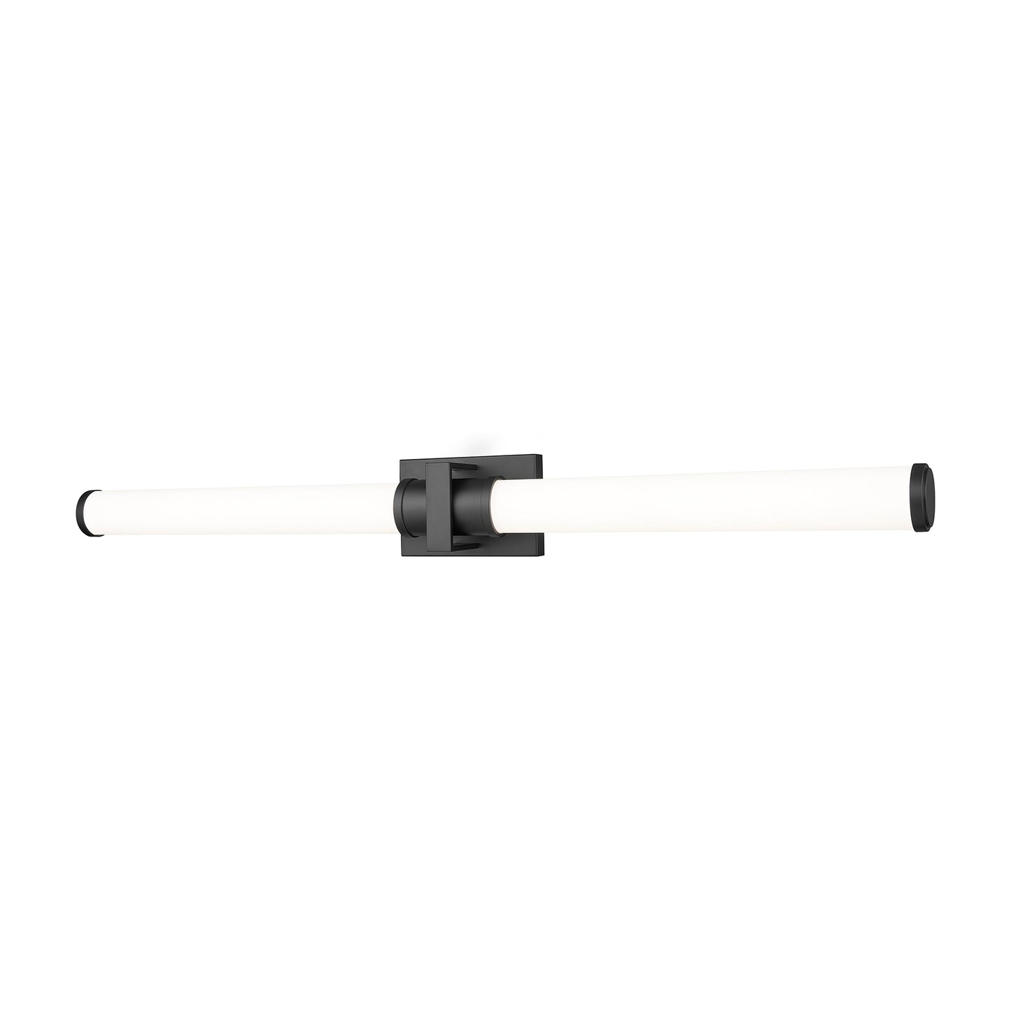 Idris LED Bath Vanity Light in Matte Black (40.5-Inch).