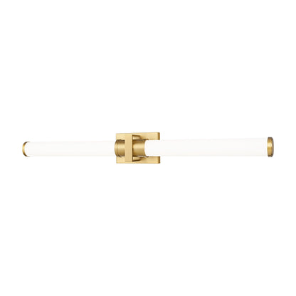 Idris LED Bath Vanity Light in Modern Gold (40.5-Inch).