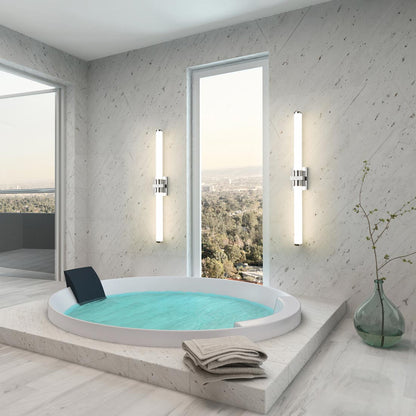 Idris LED Bath Vanity Light in bathroom.