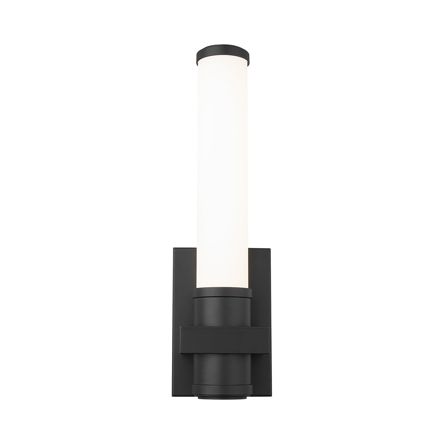 Idris LED Wall Light in Matte Black.