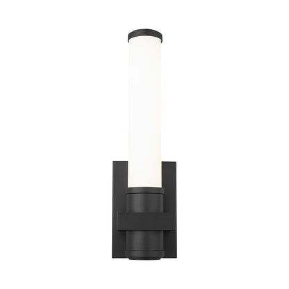 Idris LED Wall Light in Matte Black.