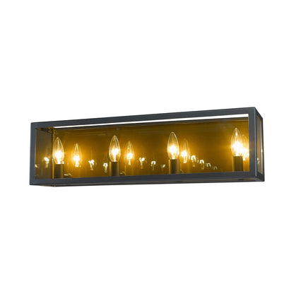 Infinity Bath Vanity Light in Misty Charcoal (4-Light).