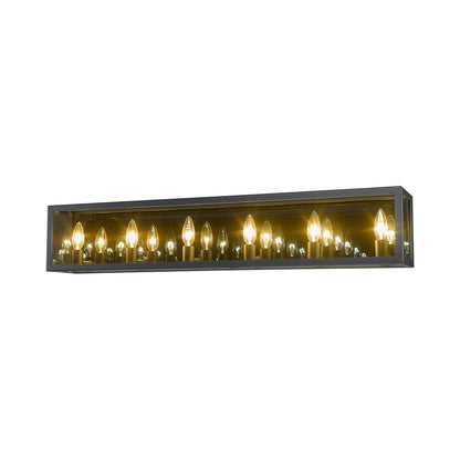 Infinity Bath Vanity Light in Misty Charcoal (6-Light).