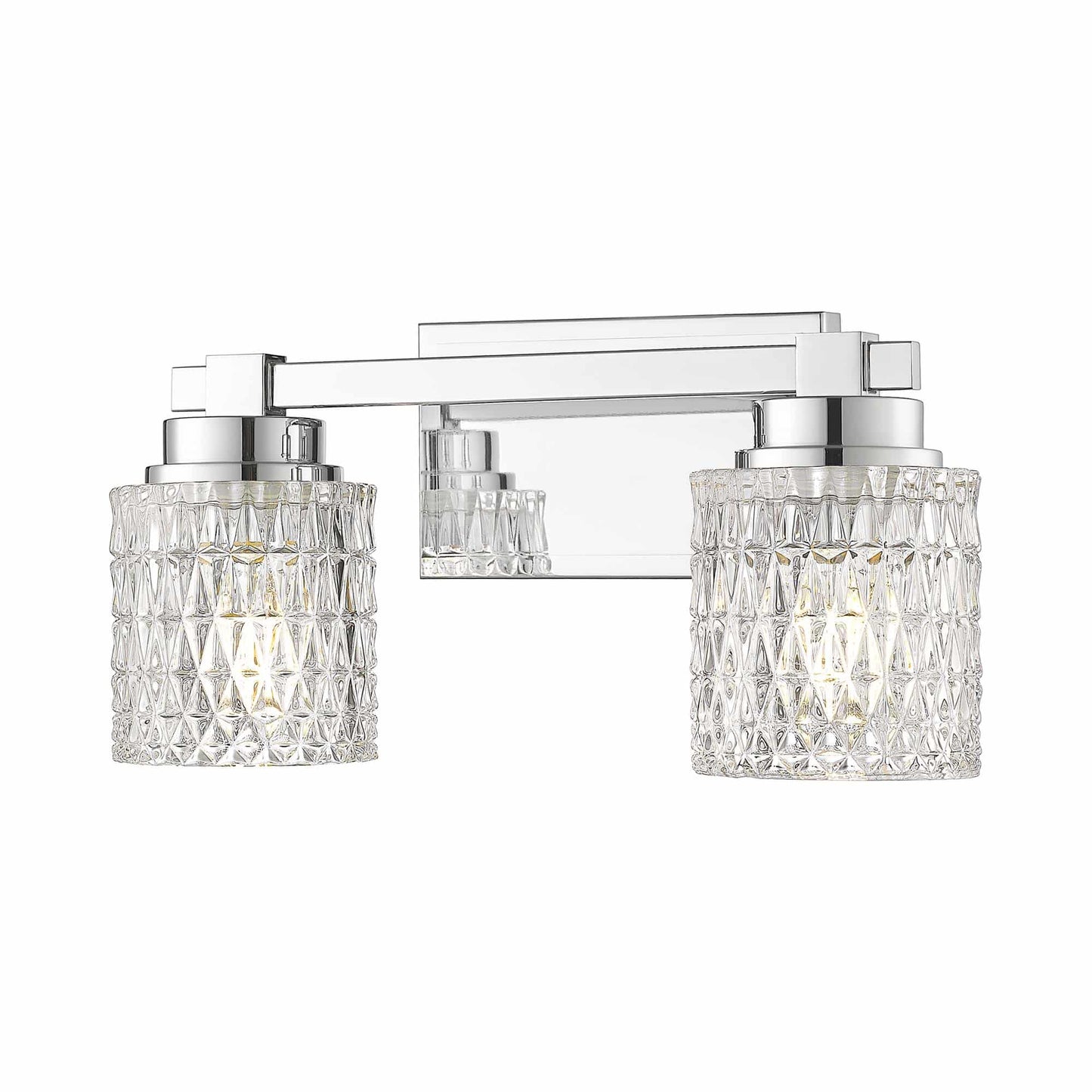 Jacqueline Bath Vanity Light in Chrome (2-Light).
