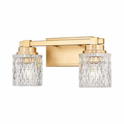Jacqueline Bath Vanity Light in Modern Gold (2-Light).