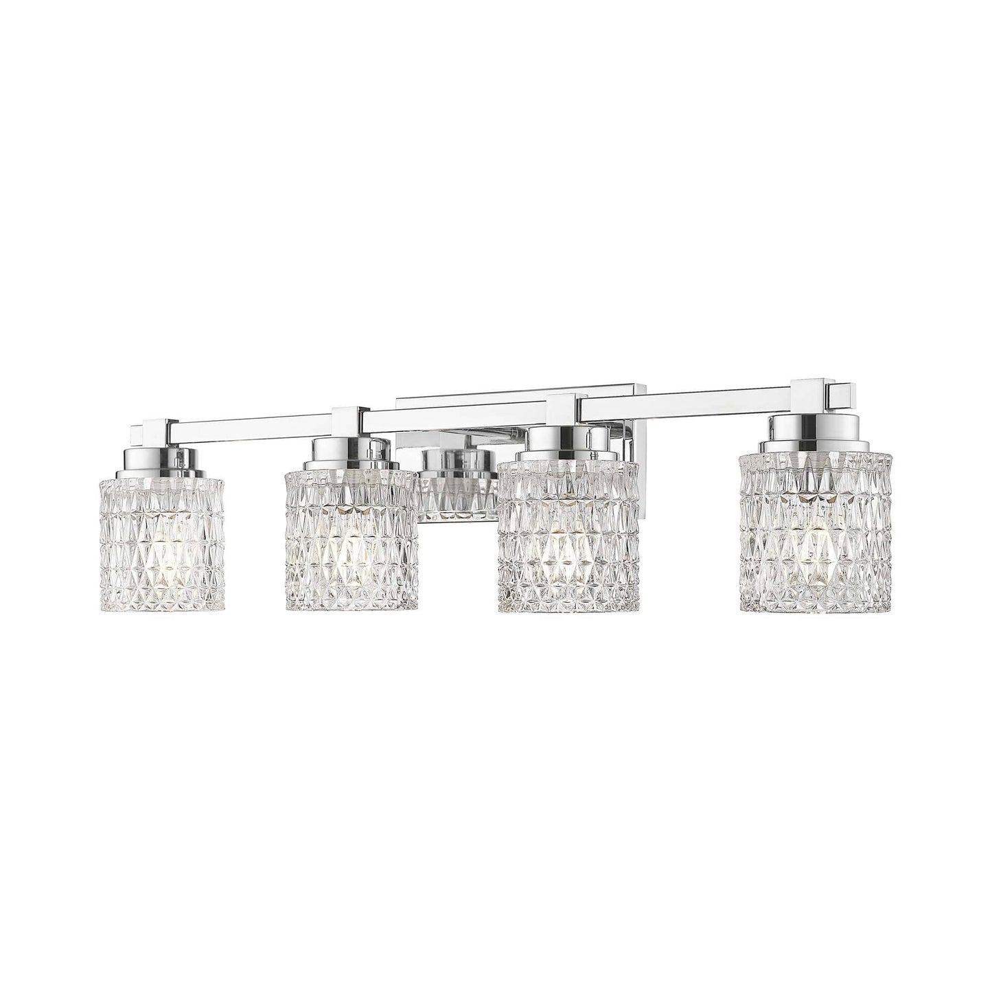 Jacqueline Bath Vanity Light in Chrome (4-Light).