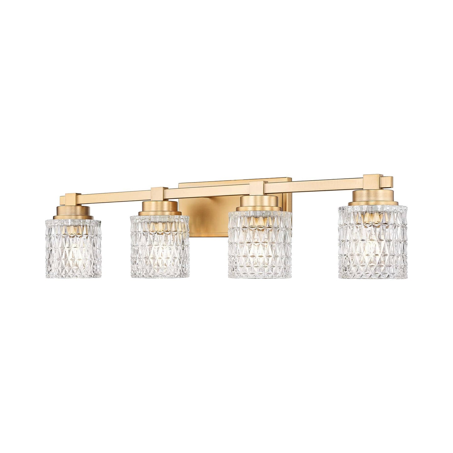 Jacqueline Bath Vanity Light in Modern Gold (4-Light).