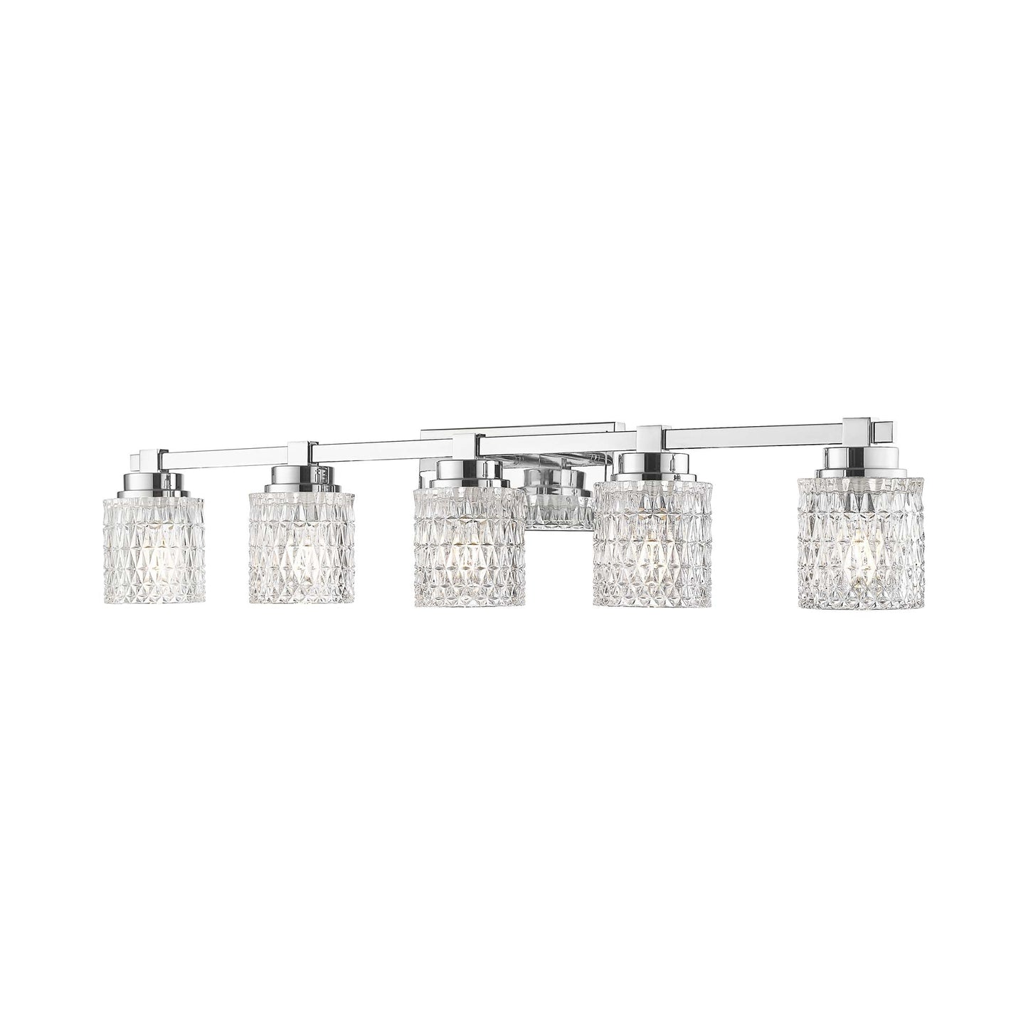 Jacqueline Bath Vanity Light in Chrome (5-Light).