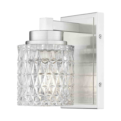 Jacqueline Wall Light in Brushed Nickel.