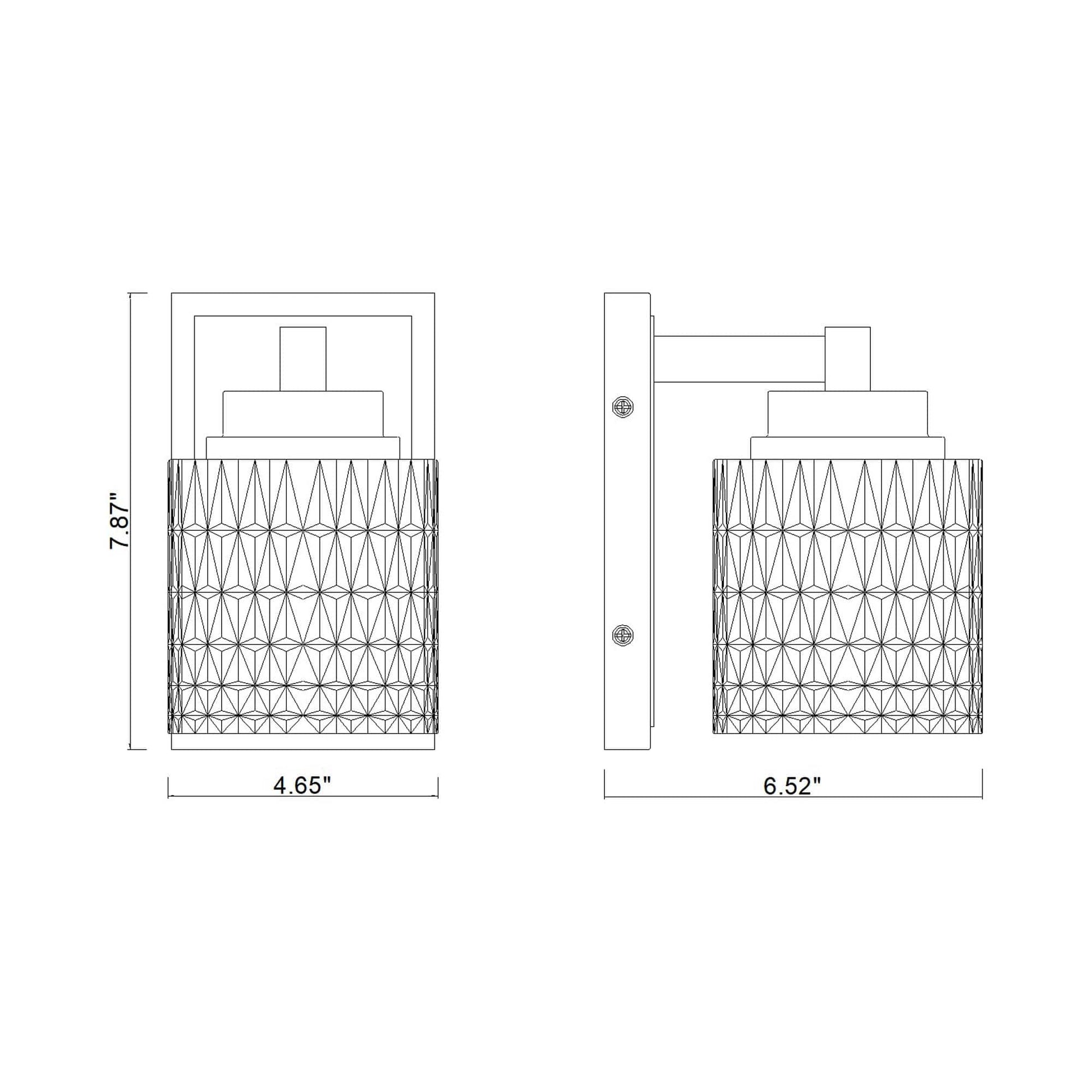 Jacqueline Wall Light - line drawing.