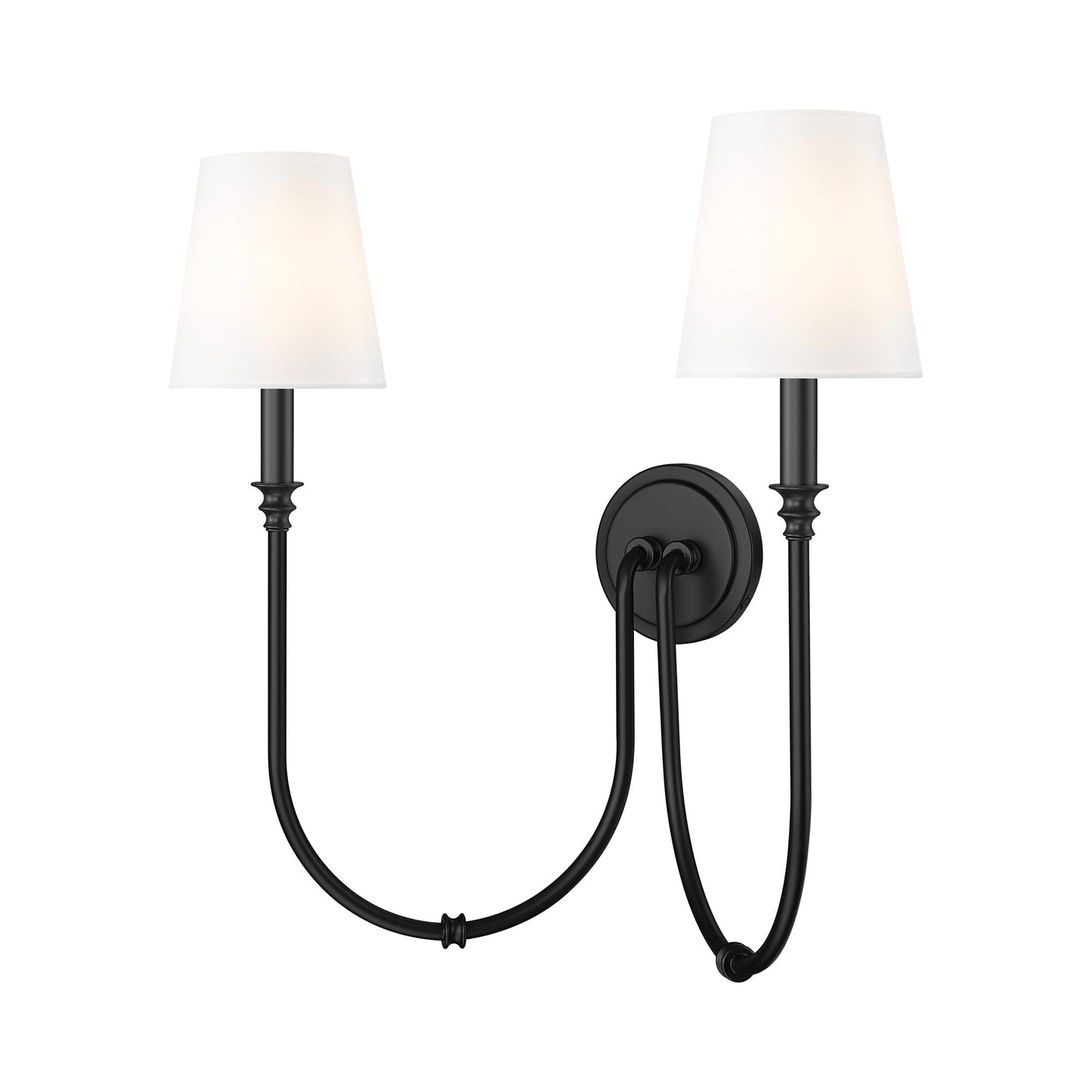 Jisele Wall Light in Matte Black (2-Light).