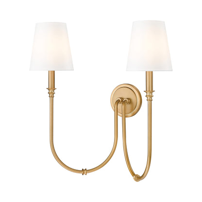 Jisele Wall Light in Rubbed Brass (2-Light).