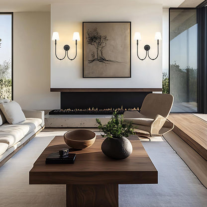 Jisele Wall Light in living room.