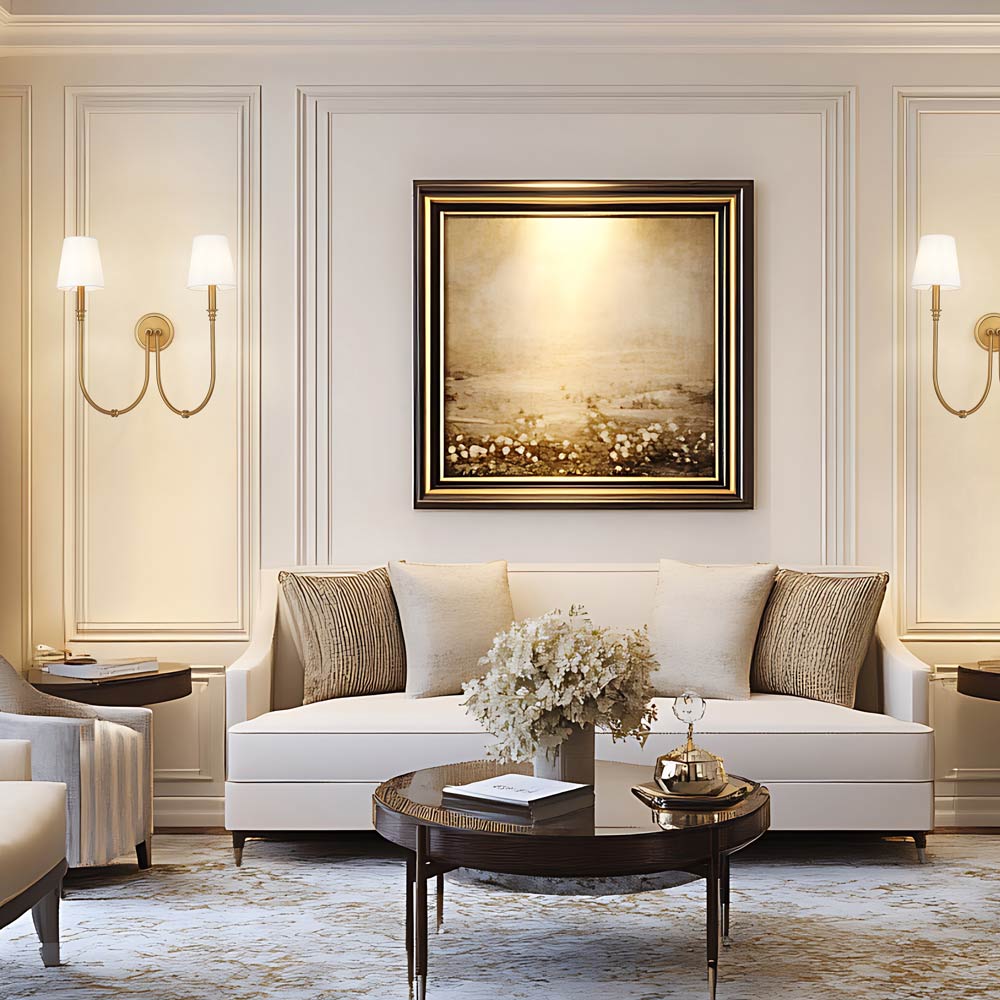 Jisele Wall Light in living room.