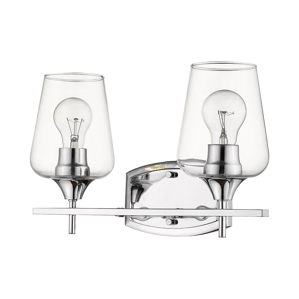 Joliet Bath Vanity Light in Chrome(2-Light).