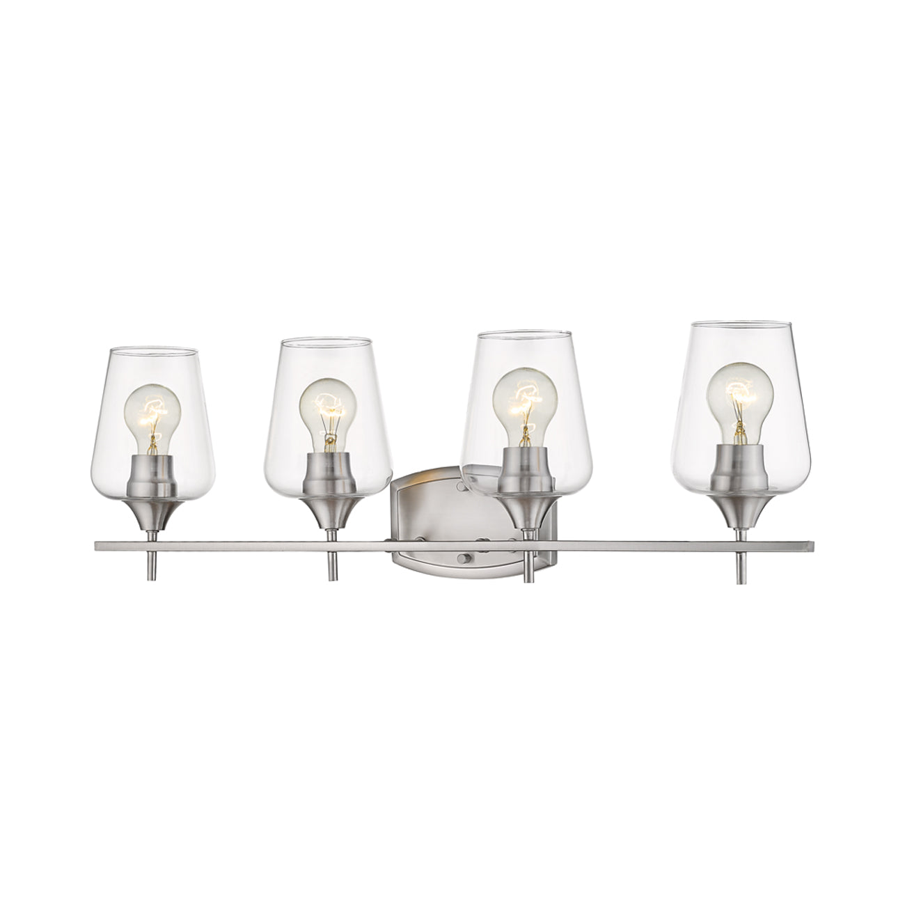 Joliet Bath Vanity Light in Brushed Nickel (4-Light).