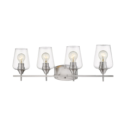 Joliet Bath Vanity Light in Brushed Nickel (4-Light).
