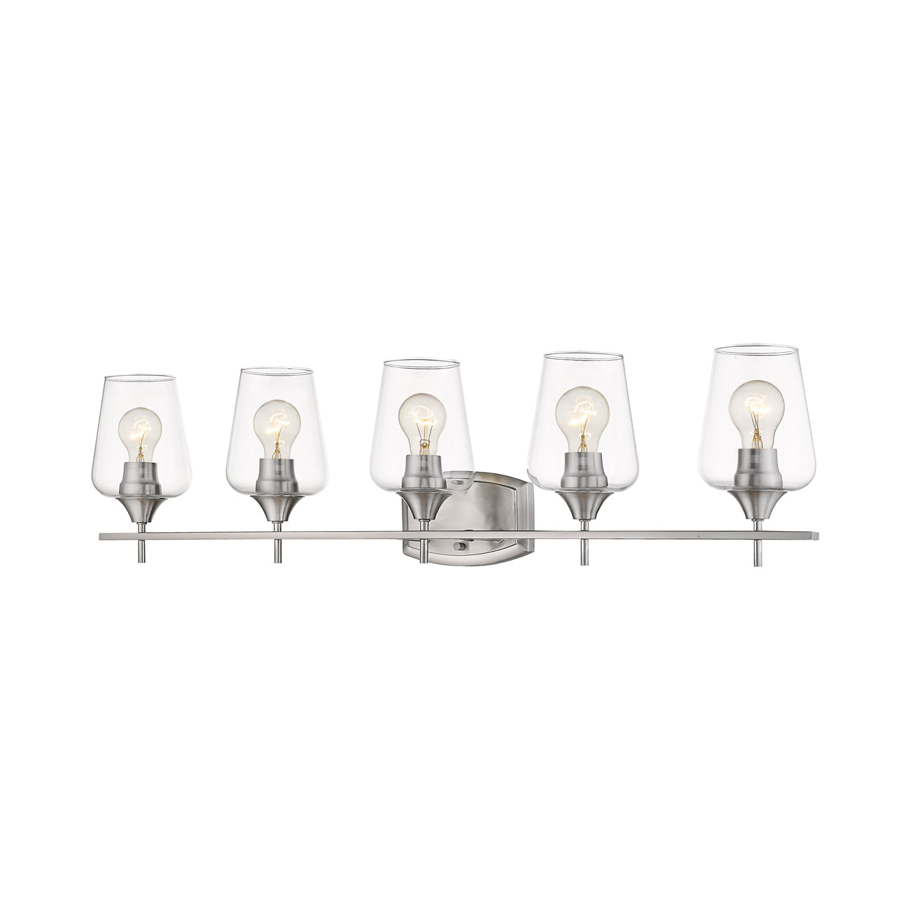 Joliet Bath Vanity Light in Brushed Nickel (5-Light).