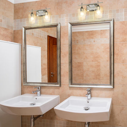 Joliet Bath Vanity Light in bathroom.