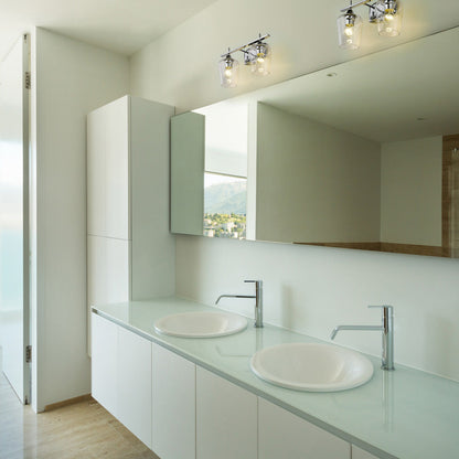 Joliet Bath Vanity Light in bathroom.