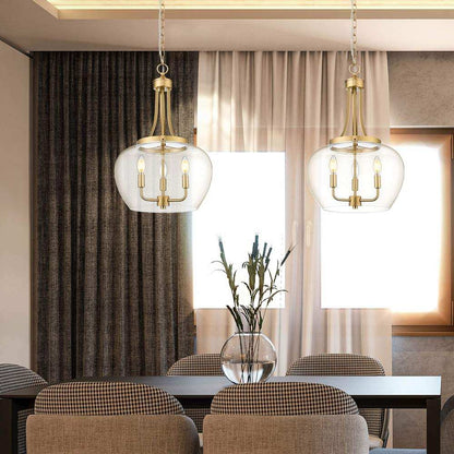 Joliet Multi Light Pendant Light in living room.