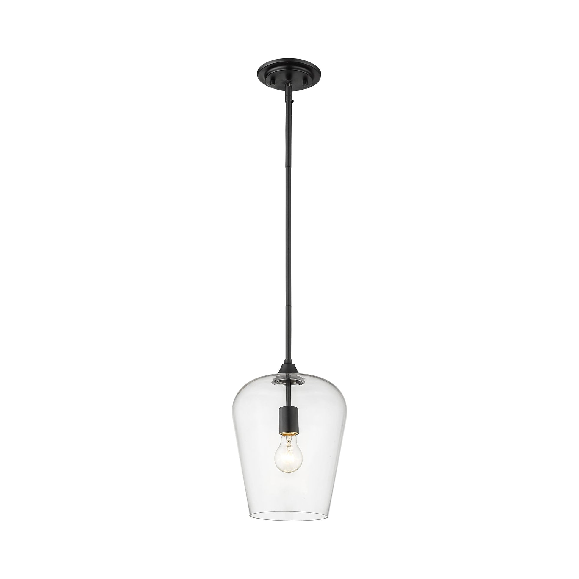 Joliet Pendant Light in Matte Black (9-Inch).
