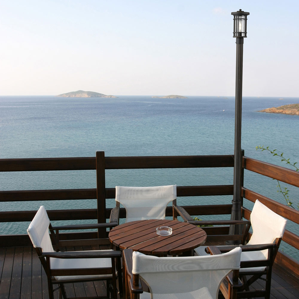 Jordan 519P Outdoor Post Light in Outside Area.