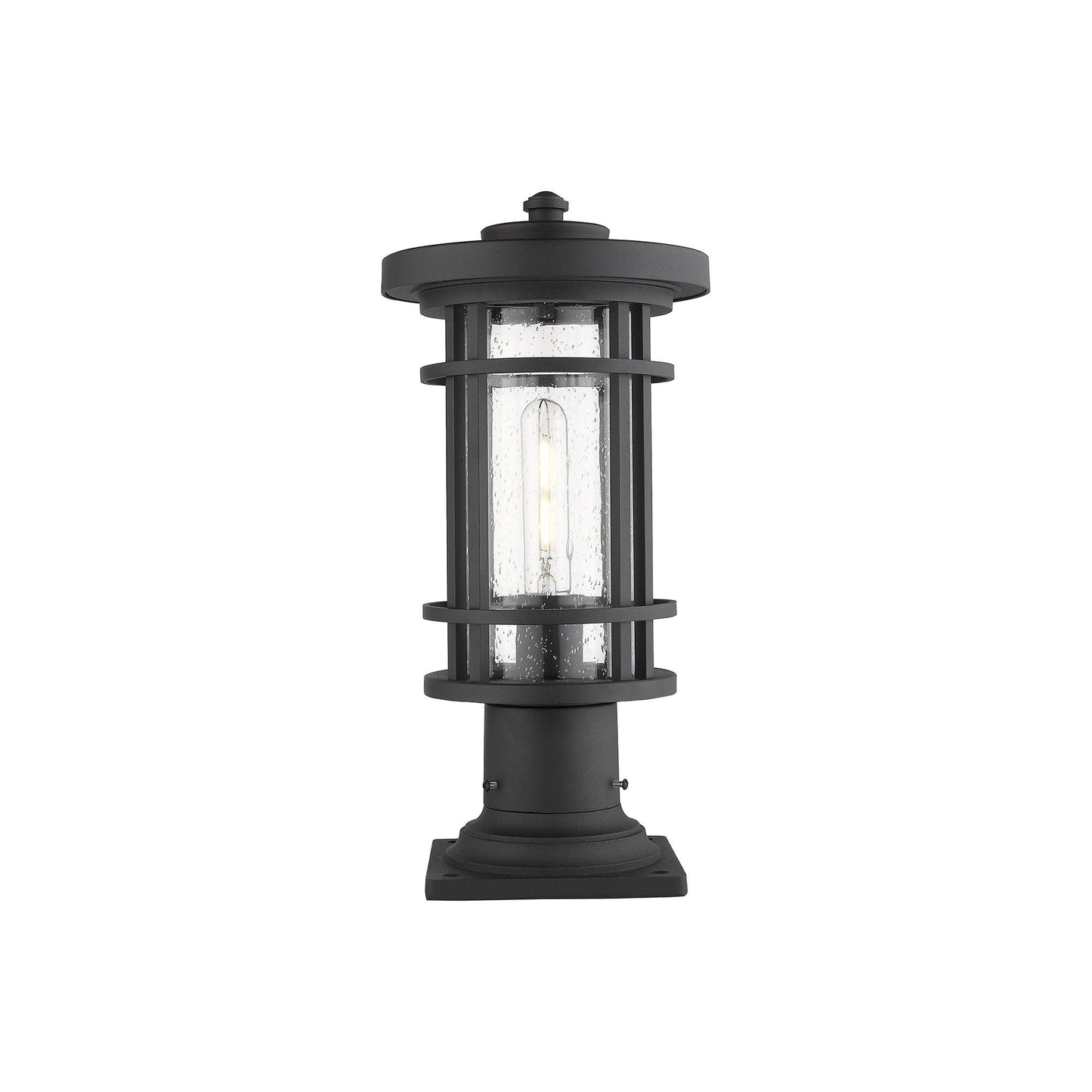 Jordan 533PM Outdoor Pier Mount Light in Black (16.75-Inch).