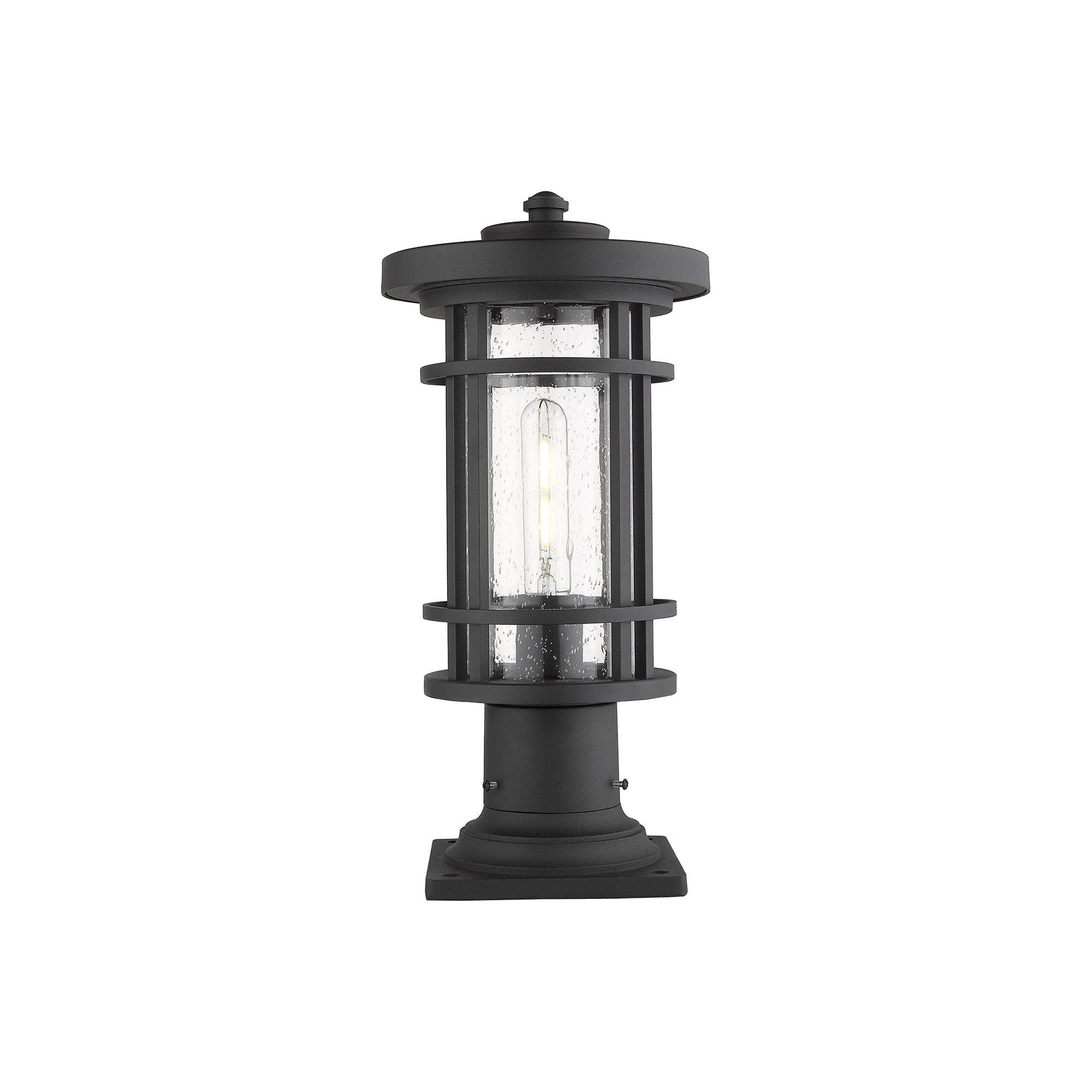 Jordan 533PM Outdoor Pier Mount Light in Black (16.75-Inch).