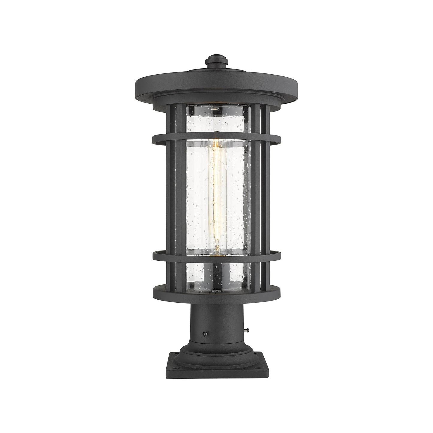 Jordan 533PM Outdoor Pier Mount Light in Black (19.75-Inch).