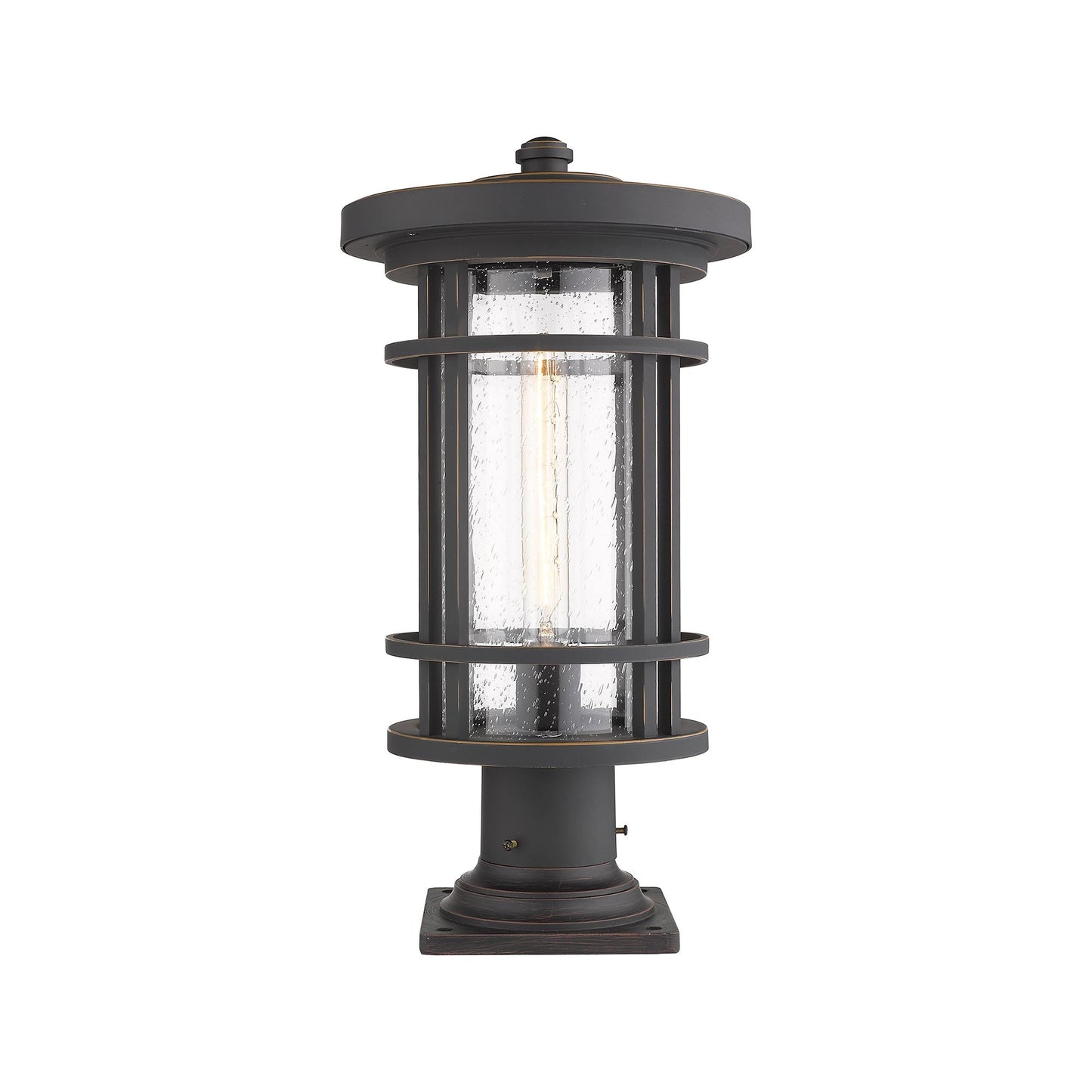 Jordan 533PM Outdoor Pier Mount Light in Oil Rubbed Bronze (19.75-Inch).
