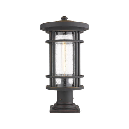 Jordan 533PM Outdoor Pier Mount Light in Oil Rubbed Bronze (19.75-Inch).